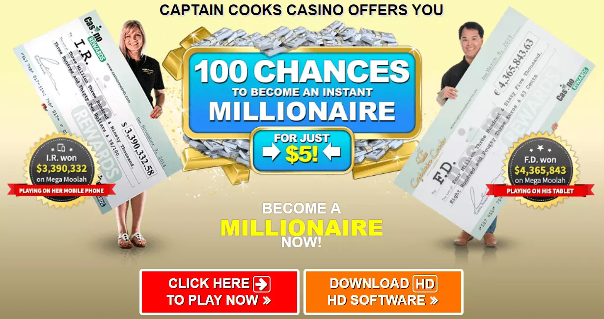 Captain Cooks Casino Sign Up Bonus