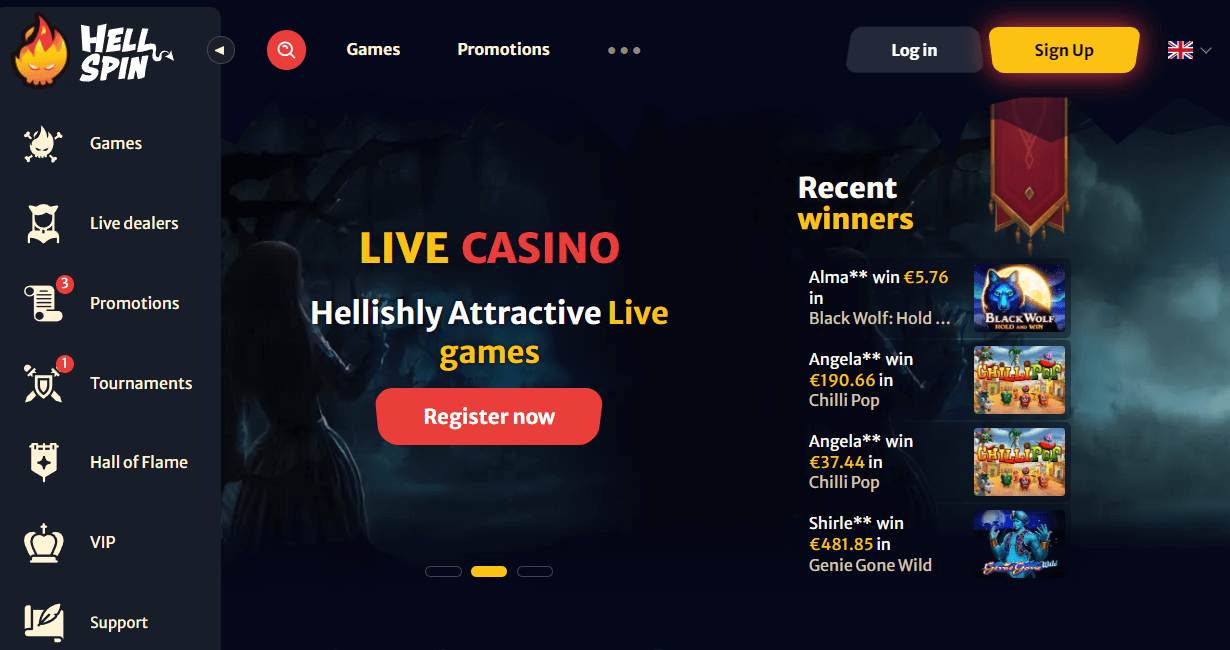 Hell Spin Casino Bonus