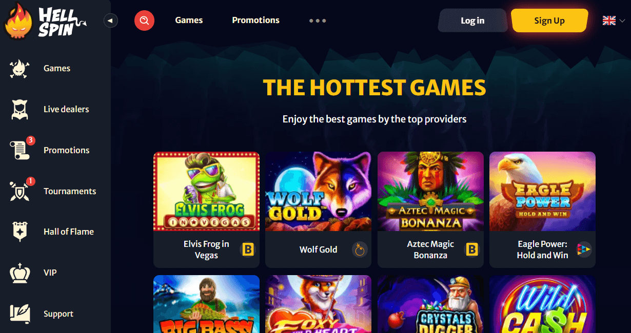 Hell Spin Casino Games