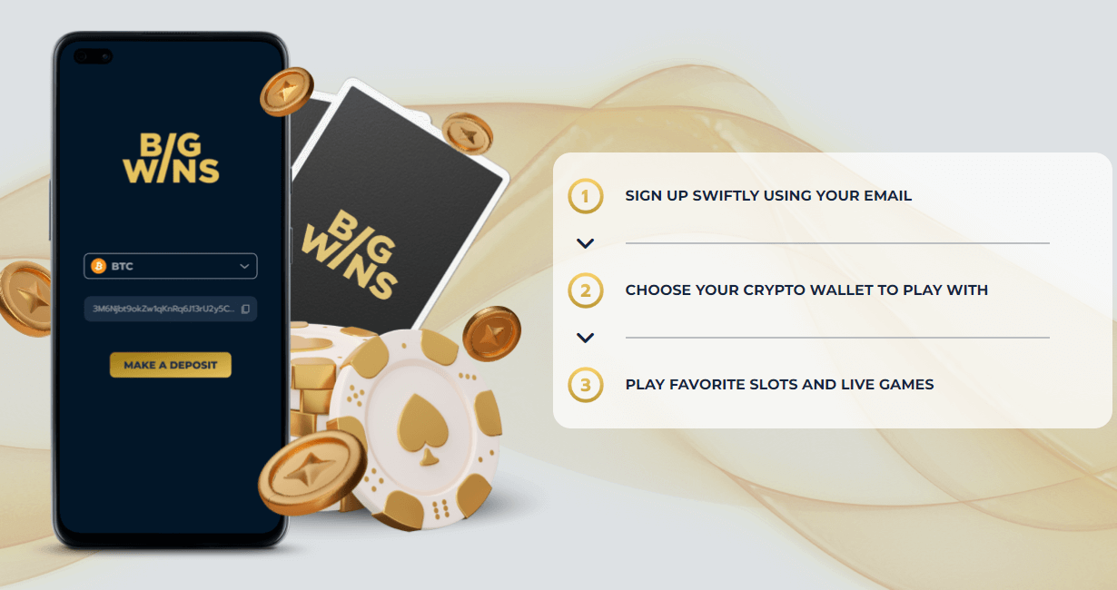 BigWins Casino Crypto Deposits