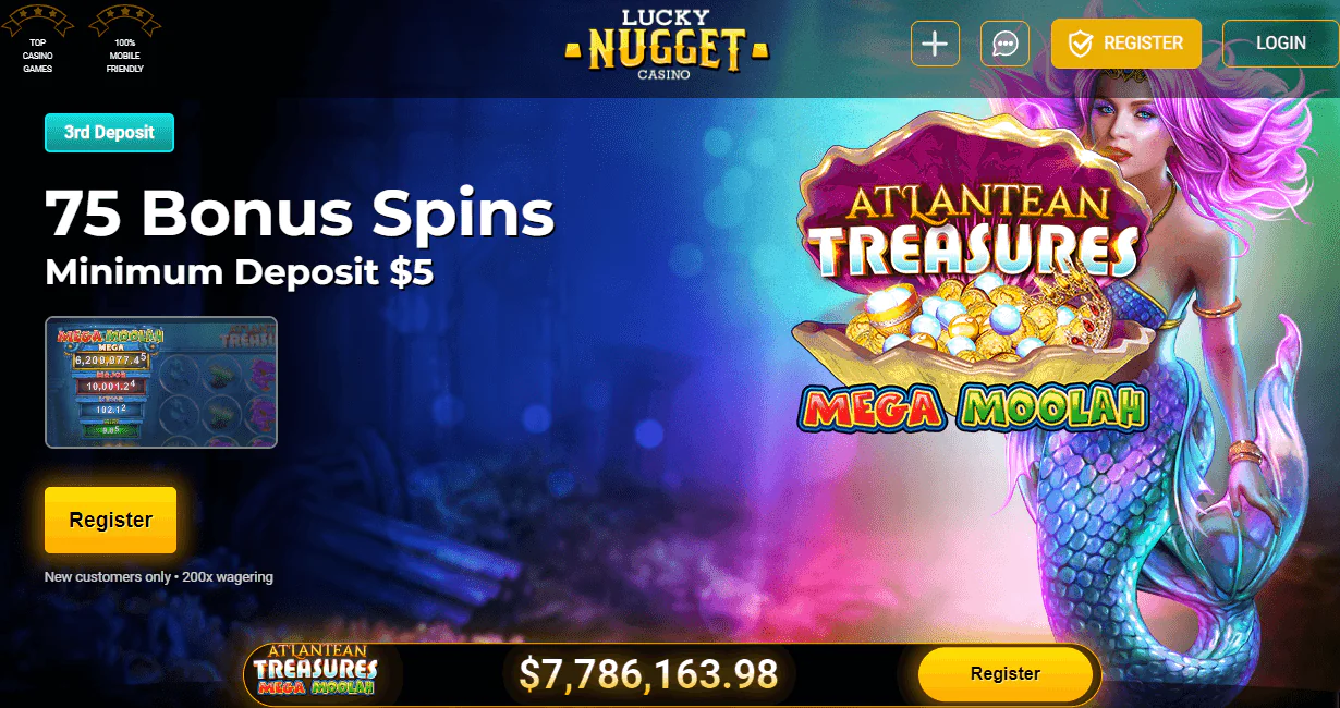 Lucky Nugget 5 Deposit Bonus