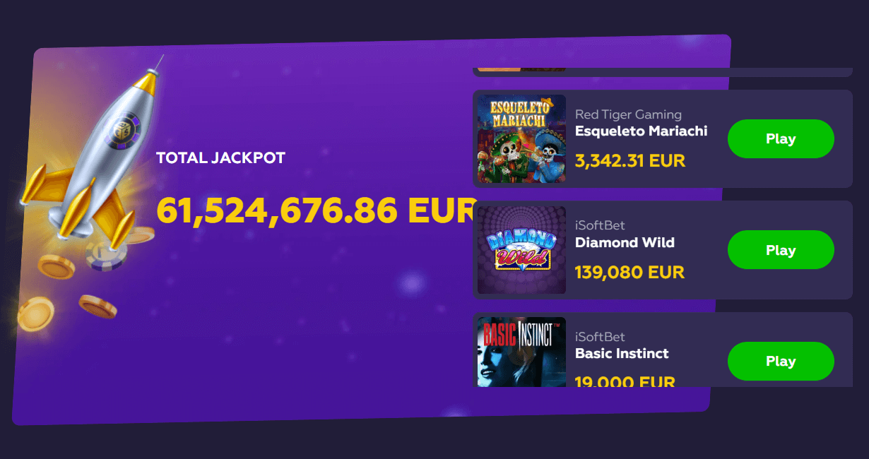 Playfina Casino Jackpots